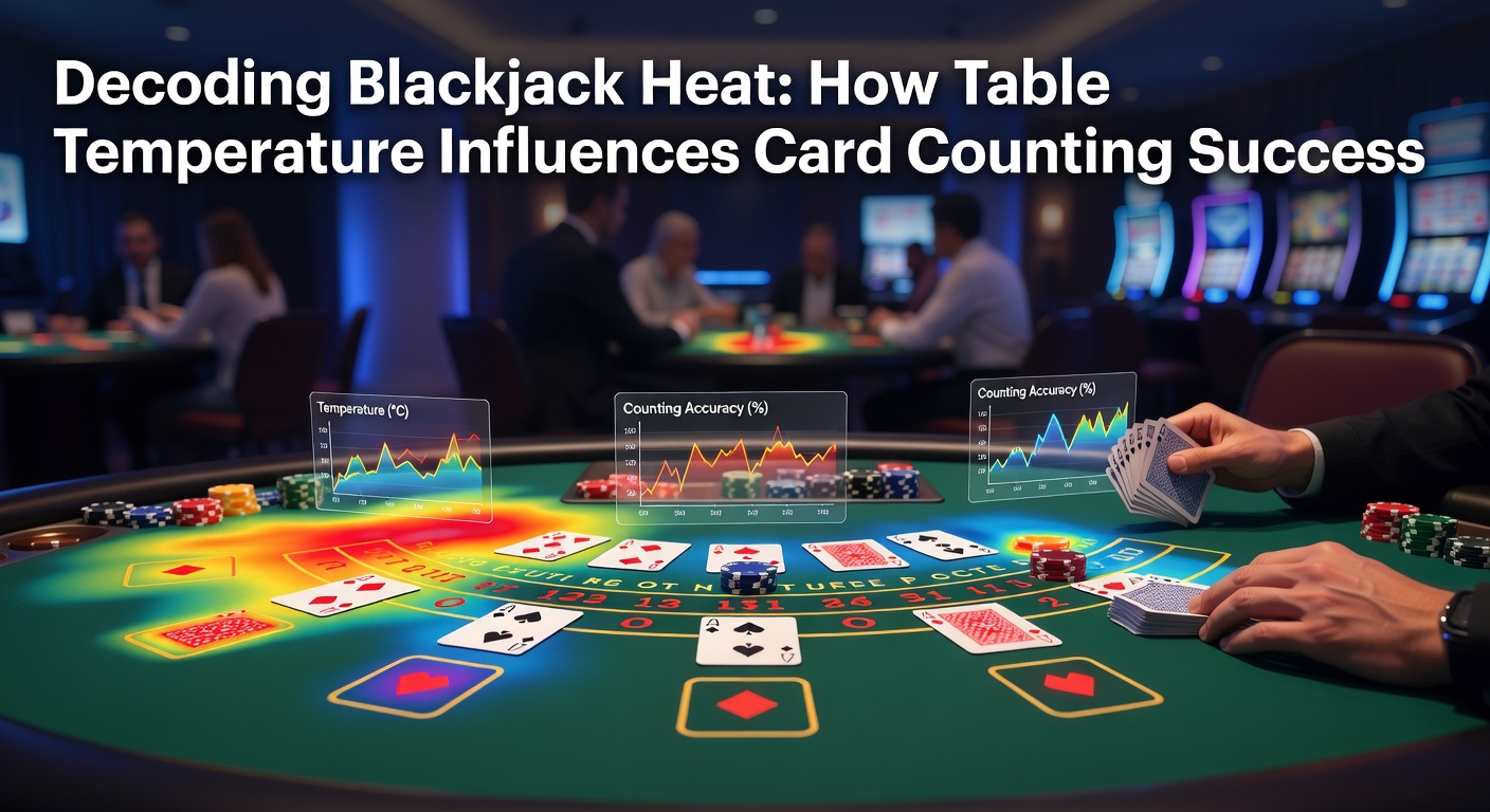 Ein belebter Blackjack-Tisch in einem Casino, wo Spieler jubeln und Chips stapeln sich, symbolisiert einen 'heißen' Tisch mit hoher Gewinnwahrscheinlichkeit