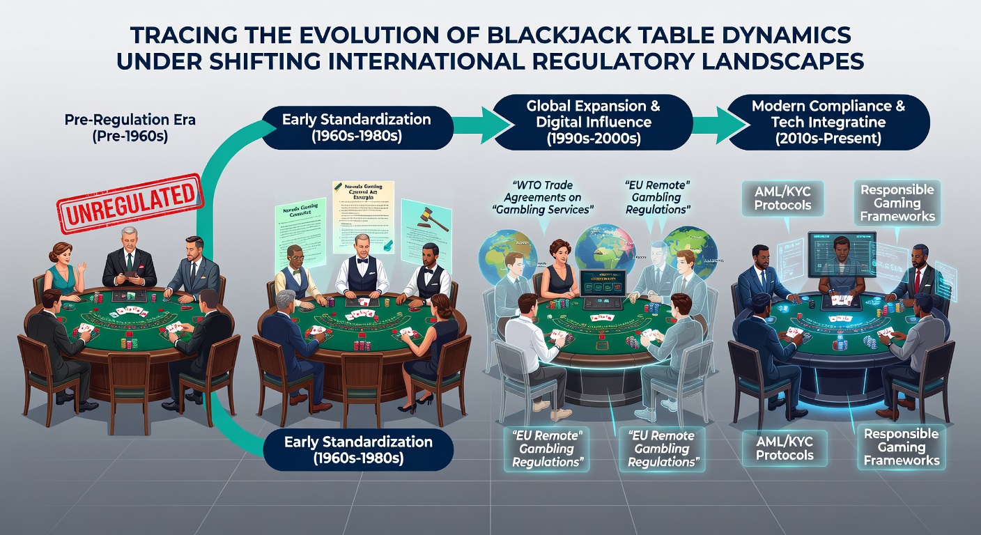 Moderne Blackjack-Tischkonfigurationen mit Fokus auf regulatorische Anpassungen und Technologieintegration